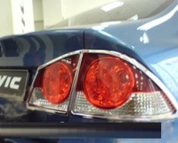 Молдинги задних фонарей (хром) Honda Civic 